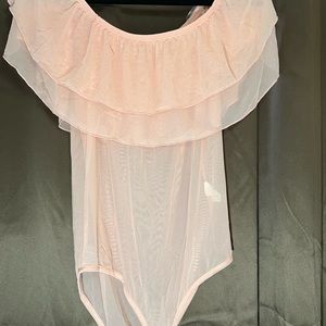 Sheer mesh bodysuit